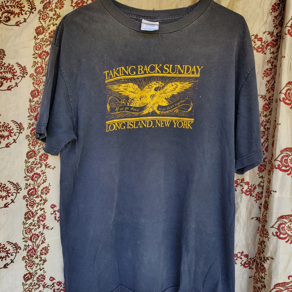 Vintage 2000's Taking Back Sunday Concert  T-Shirt Size L